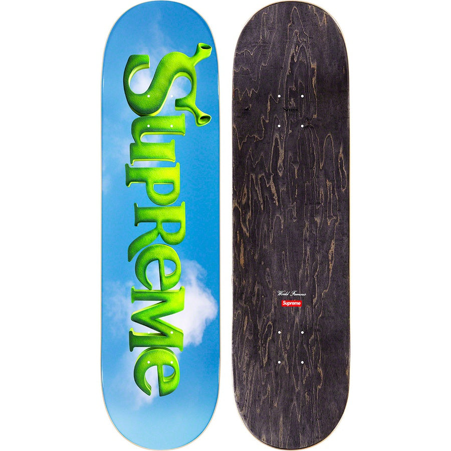 Supreme chrome logo store skateboard deck black