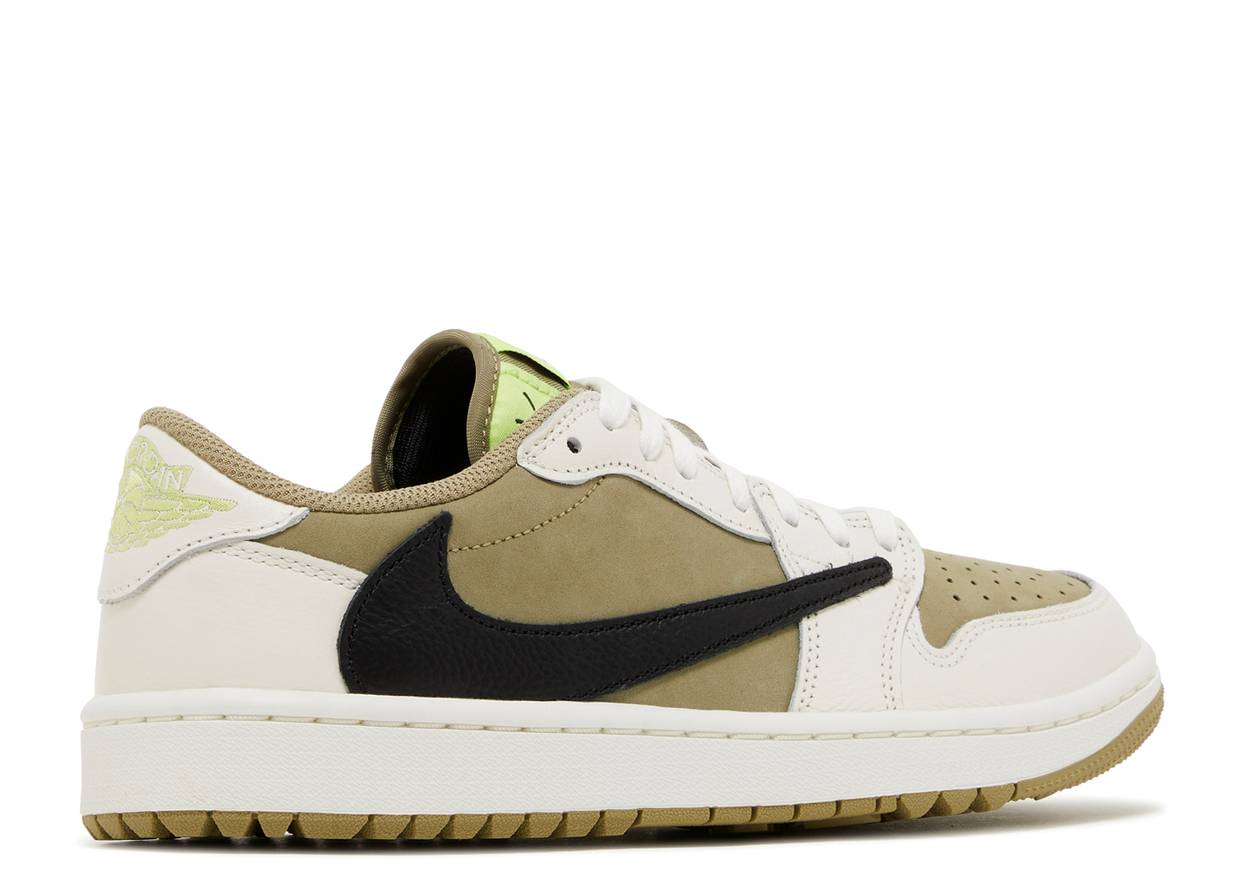 TRAVIS SCOTT X AIR JORDAN 1 LOW GOLF 'NEUTRAL OLIVE'
