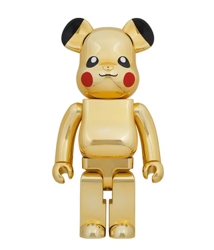 Bearbrick Pikachu 1000% Gold Chrome Ver.