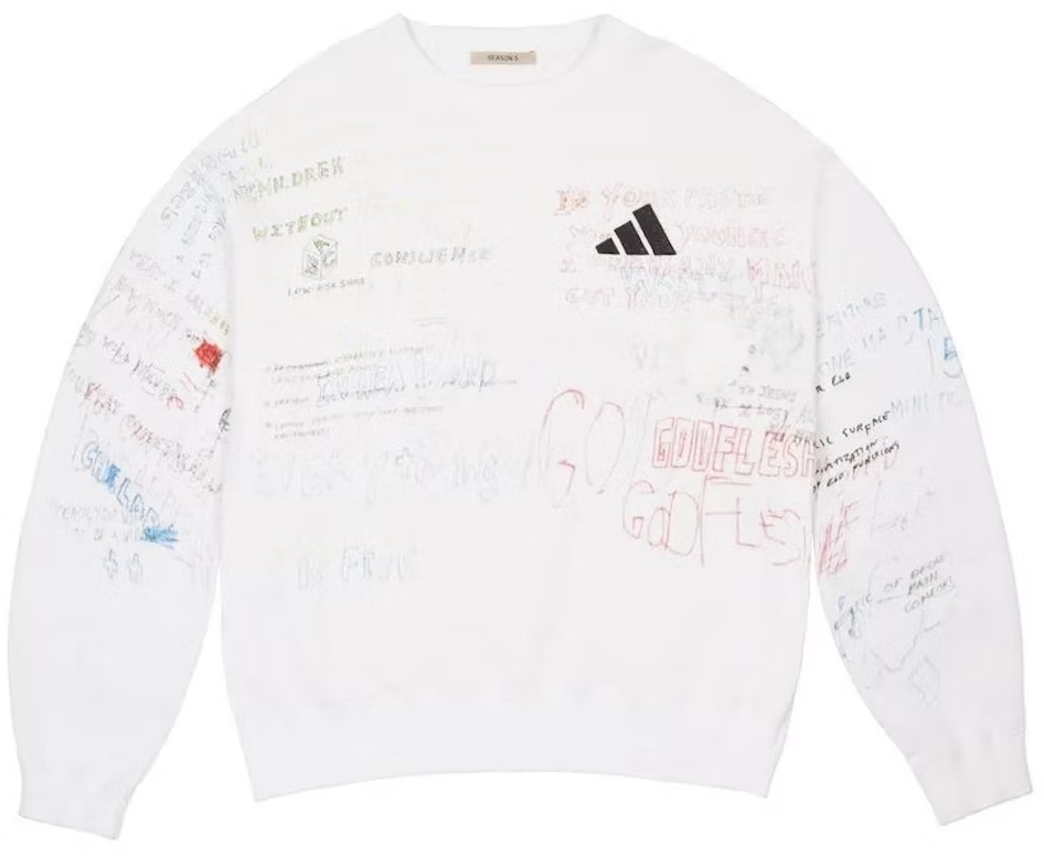 Yeezy Scribble Hand Drawn Crewneck