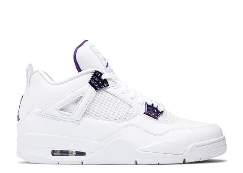 AIR JORDAN 4 RETRO GS 'PURPLE METALLIC' - New Leaf