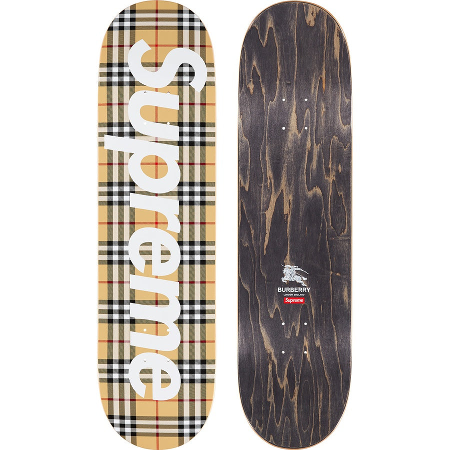 Supreme Burberry Skateboard Deck Beige