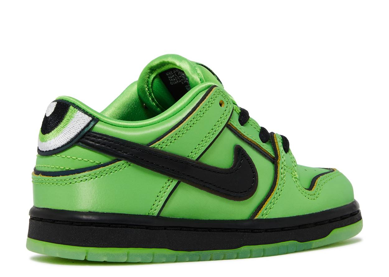 THE POWERPUFF GIRLS X DUNK LOW PRO SB QS TD 'BUTTERCUP'