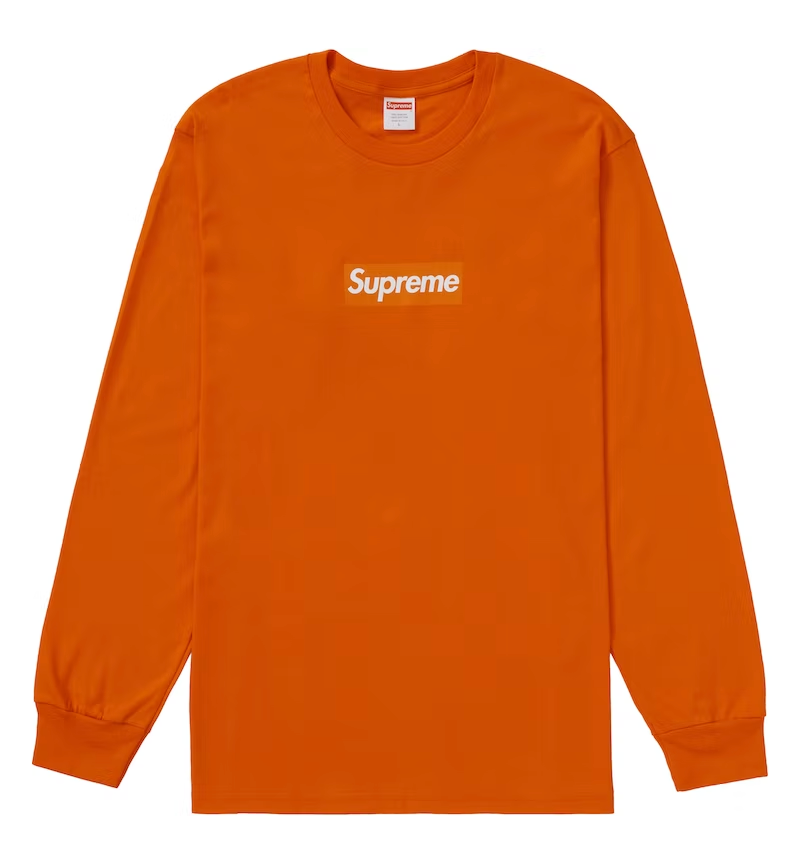 Supreme Box Logo L/S Orange Tee