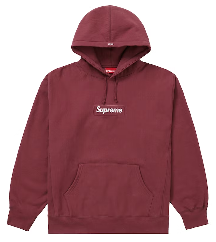 Supreme Box Logo Hooded Plum Sweatshirt (FW21)