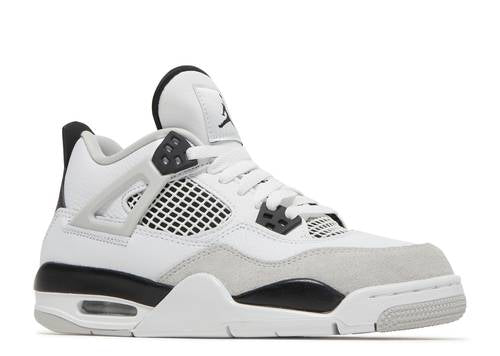 AIR JORDAN 4 RETRO 'MILITARY BLACK' GS - New Leaf