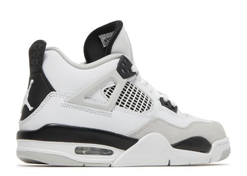 AIR JORDAN 4 RETRO 'MILITARY BLACK' GS - New Leaf